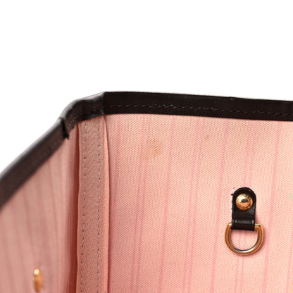 Louis Vuitton Damier Ebene Neo Neverfull MM Rose Ballerine 9 of 12
