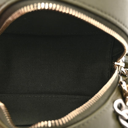 Chanel Lambskin Quilted Chanel 19 Round Clutch With Chain Green 5 of 10