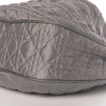 Christian Dior Satin Cannage Charming Hobo Grey 8 of 11