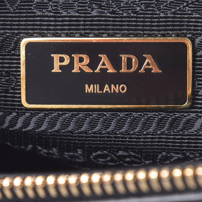 Prada Saffiano Lux Mini Double Zip Tote Black 7 of 9
