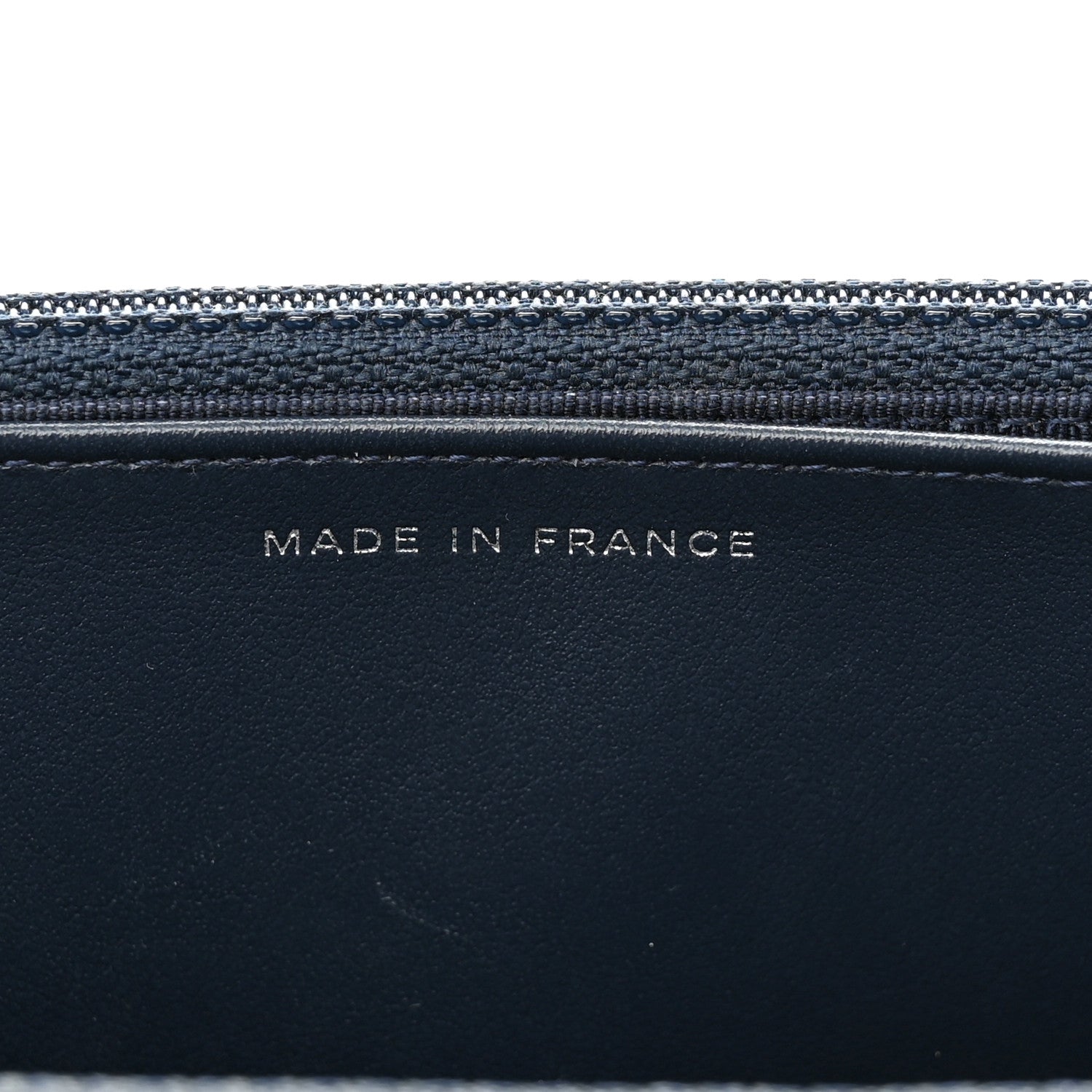 Chanel Caviar Quilted Wallet on Chain WOC Navy Blue 7 of 12