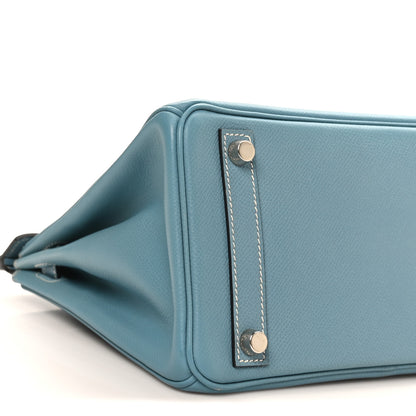 Hermes Epsom Birkin 25 Bleu Jean 9 of 11