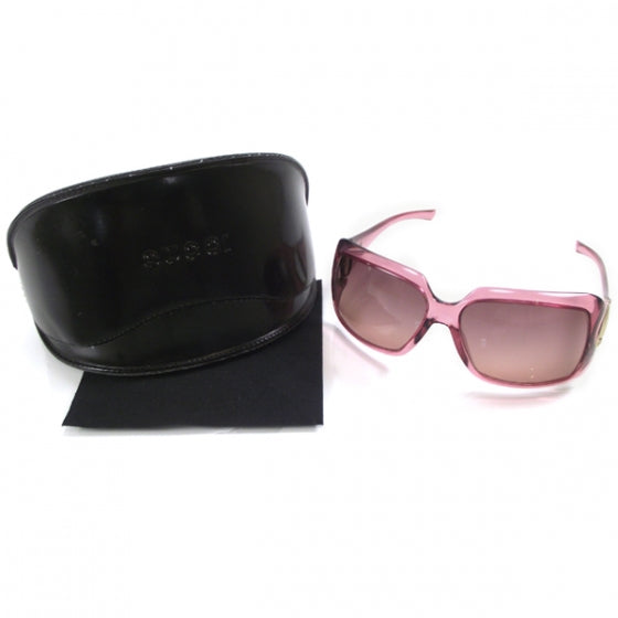 Horsebit Butterfly Frame Sunglasses Pink