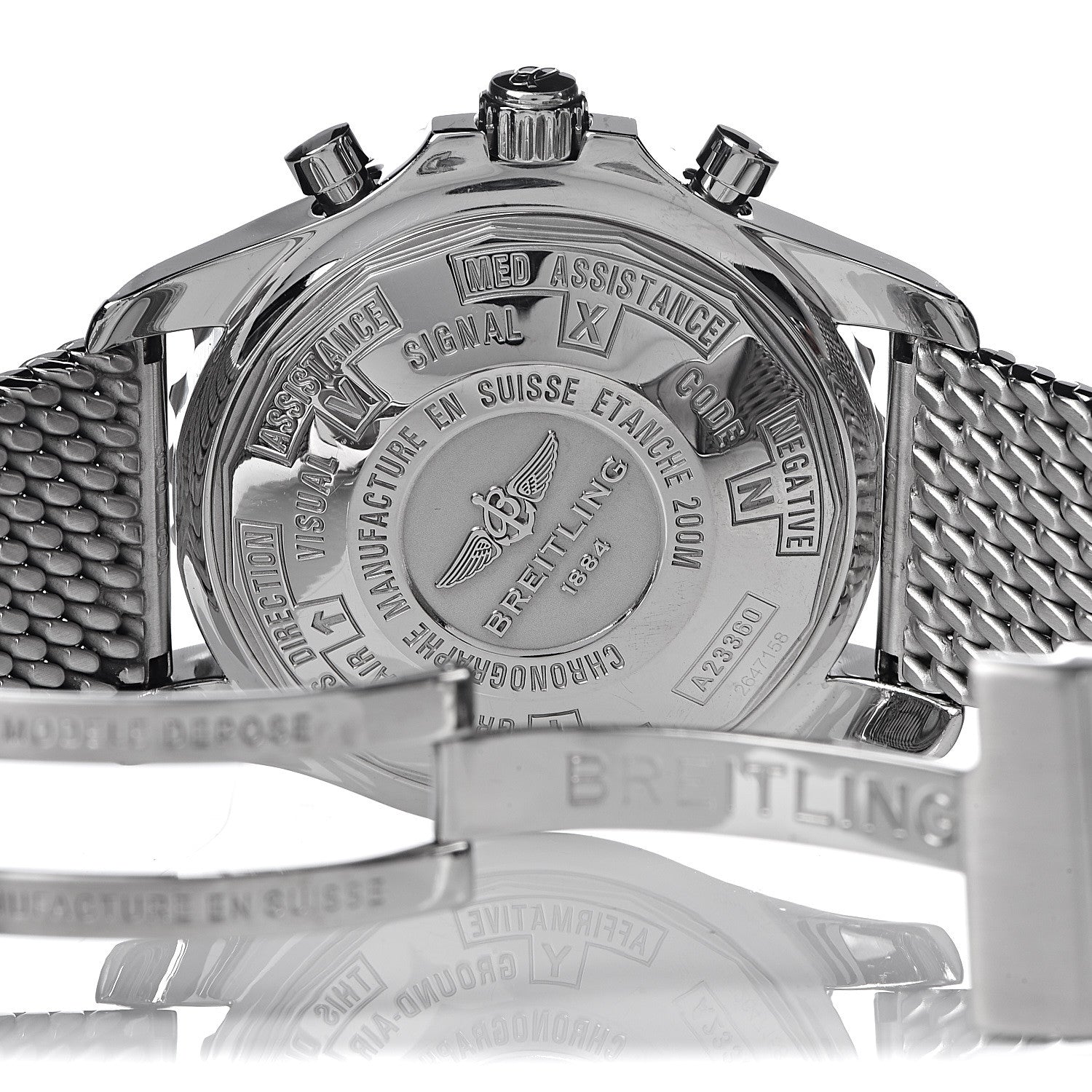 Breitling Stainless Steel 46mm Chronospace Chronograph Automatic Watch Black A23360 6 of 6
