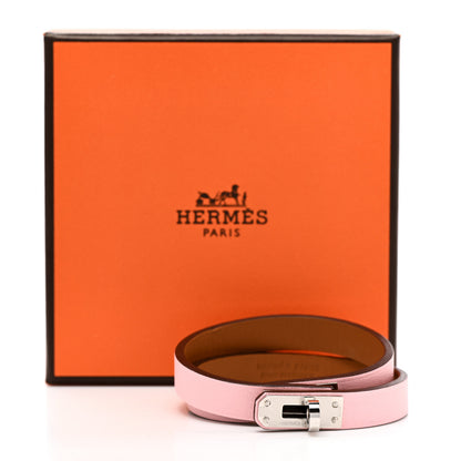 Hermes Swift Mini Kelly Double Tour Bracelet T2 Rose Sakura 5 of 5