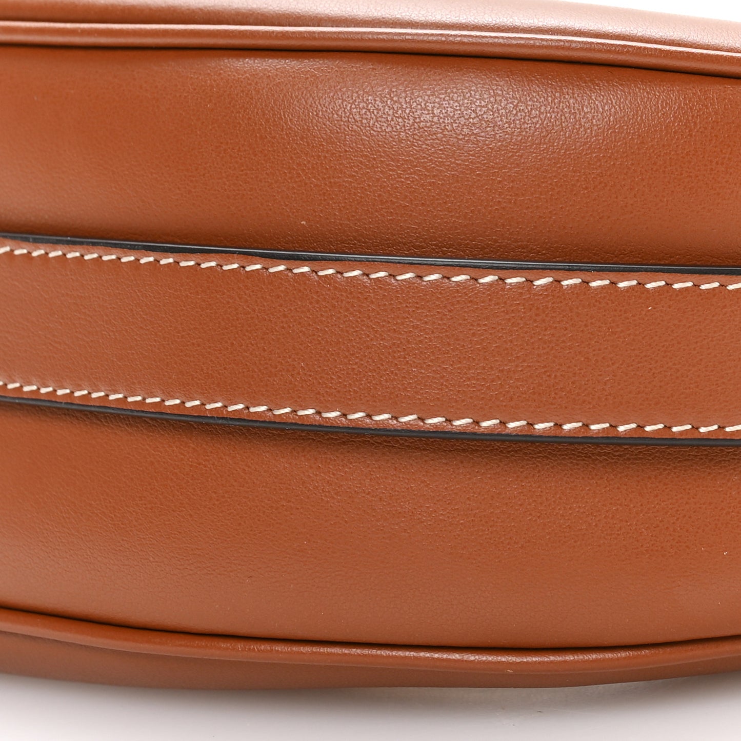 Smooth Calfskin Medium Strap Ava Shoulder Bag Tan