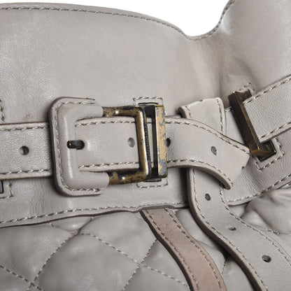Burberry Lambskin Quilted Medium Enmore Hobo Grey 12 of 21