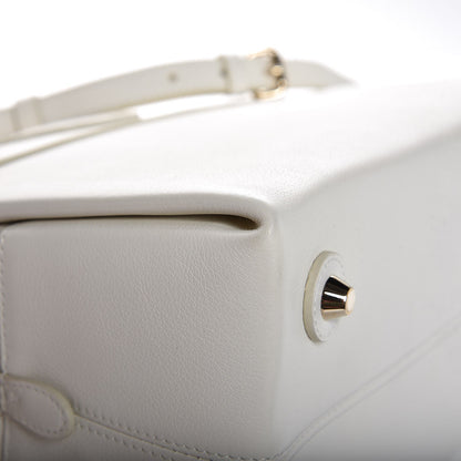 Christian Dior Grained Calfskin Top Handle Flap White 12 of 18