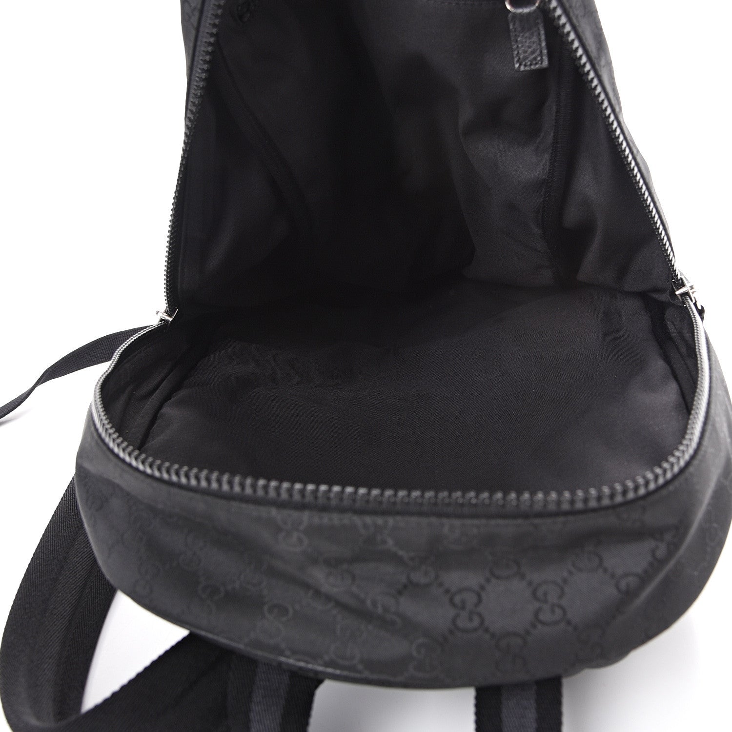 Gucci Nylon Monogram Slim Backpack Black 4 of 9