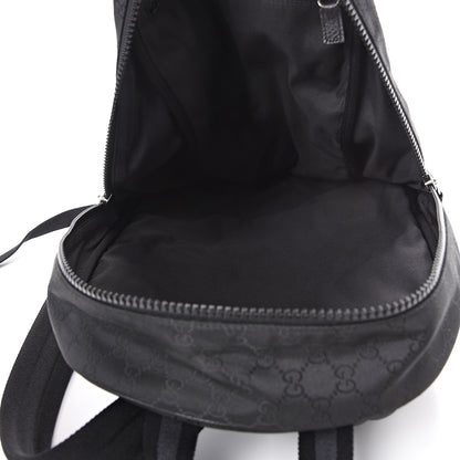 Gucci Nylon Monogram Slim Backpack Black 4 of 9