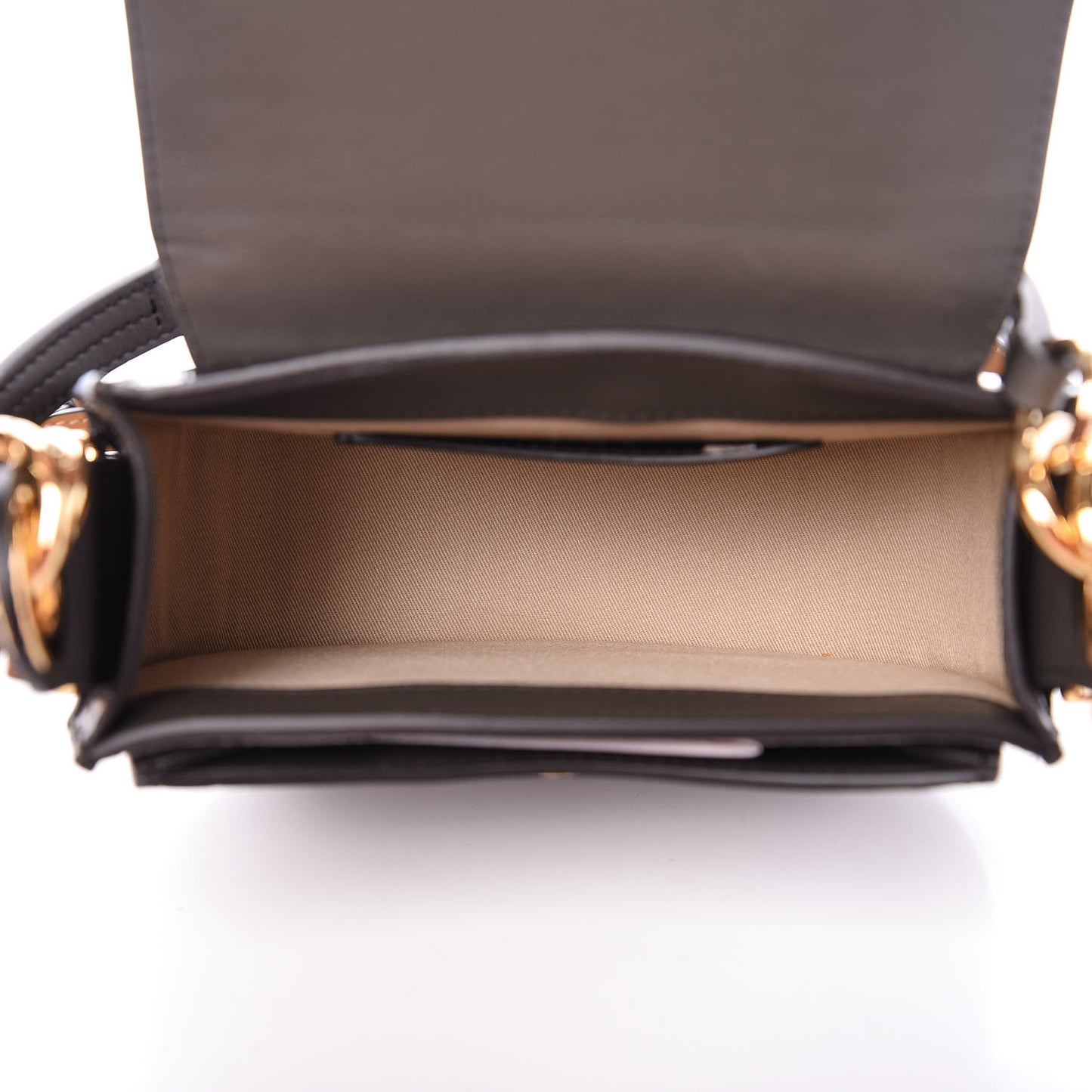 Calfskin Crocodile Embossed Small Tess Bag Profound Brown