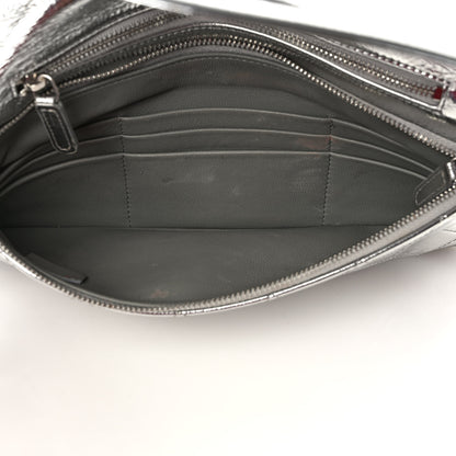 Chanel Metallic Crumpled Calfskin Small 31 Pouch Silver 5 of 9