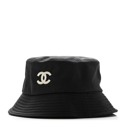Chanel Cotton CC Bucket Hat M Black 1 of 7