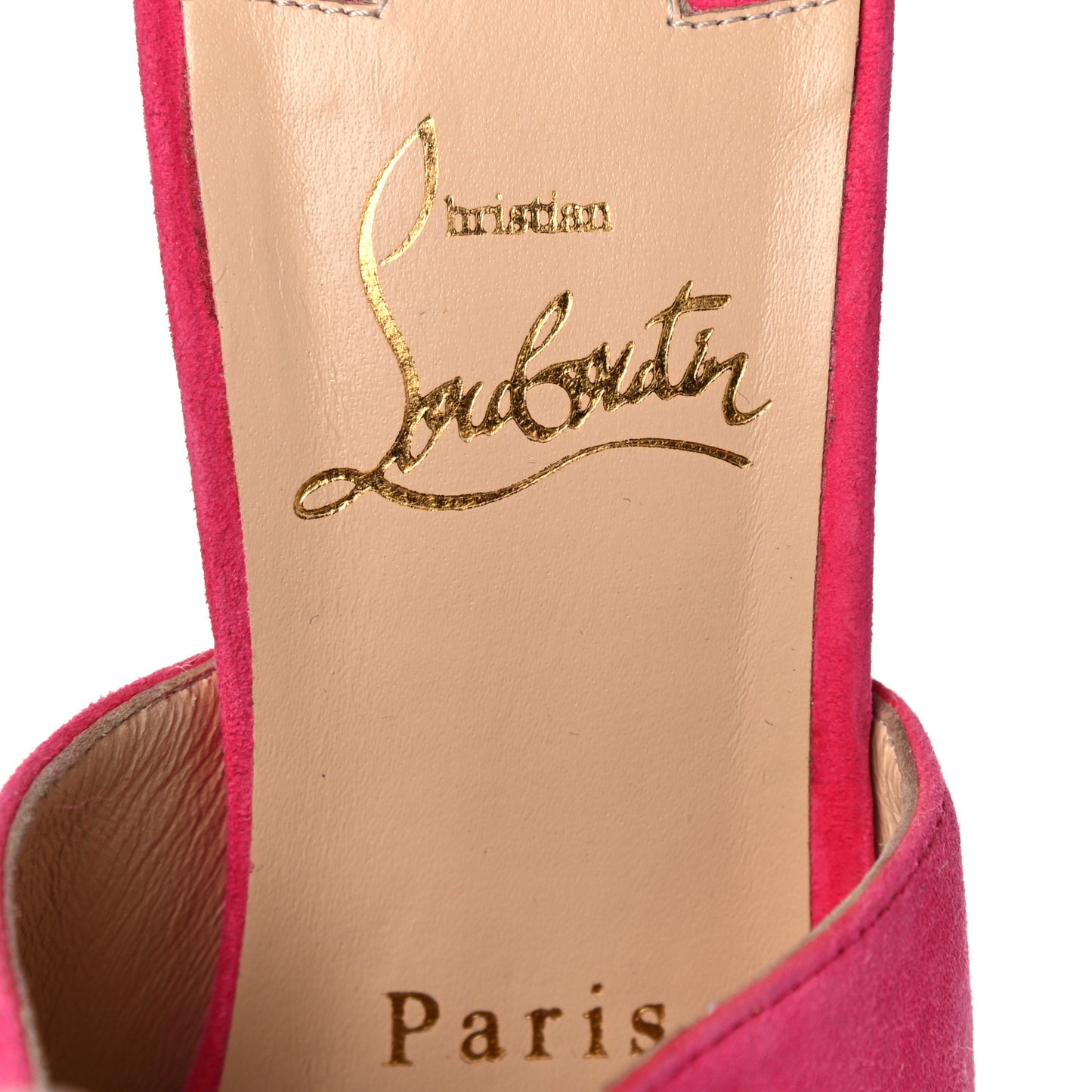 Suede Pigamule 120 Slide Sandals 38 Bangal Rose