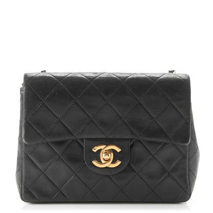 Chanel Lambskin Quilted Mini Square Flap Black 1 of 11