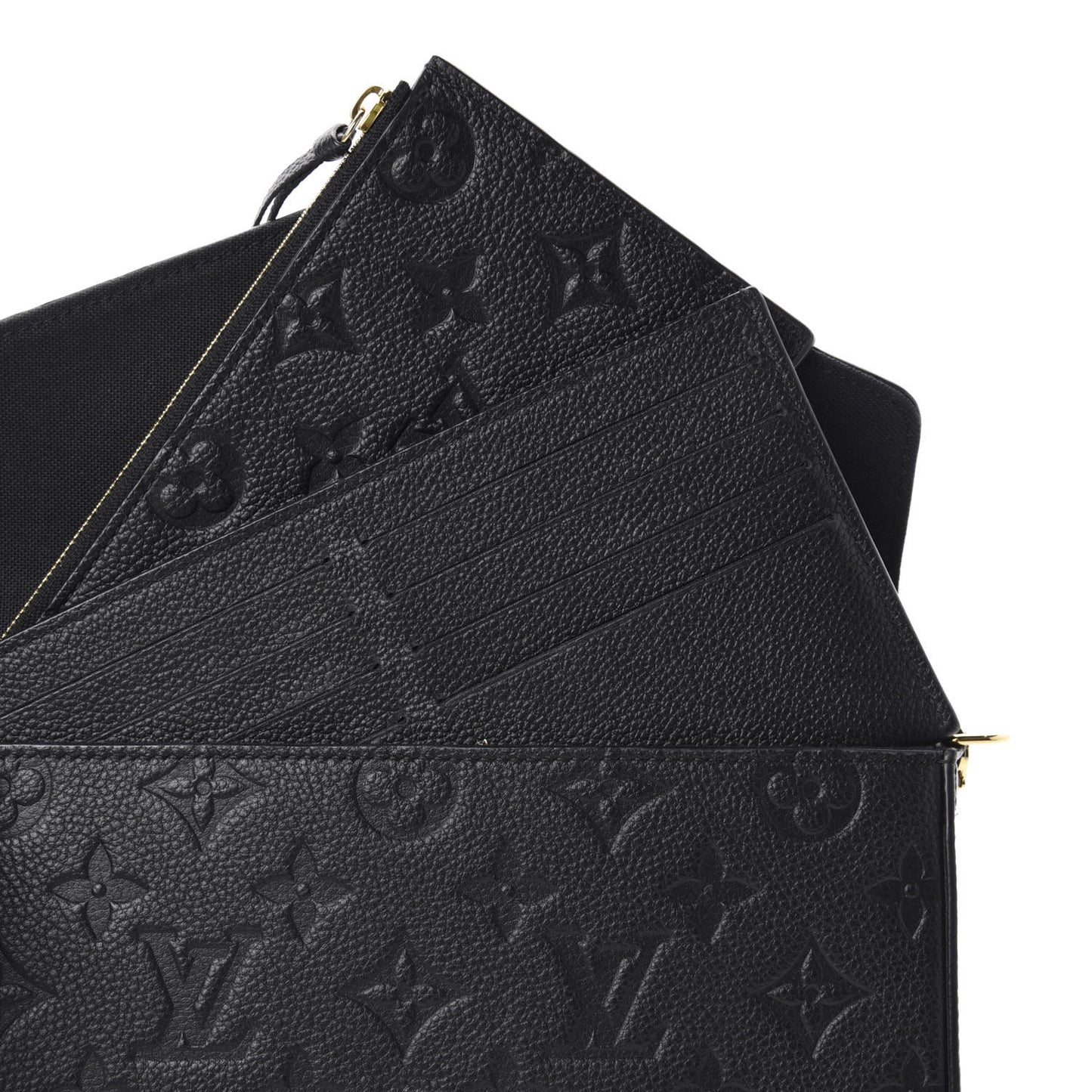 Empreinte Pochette Felicie Chain Wallet Black