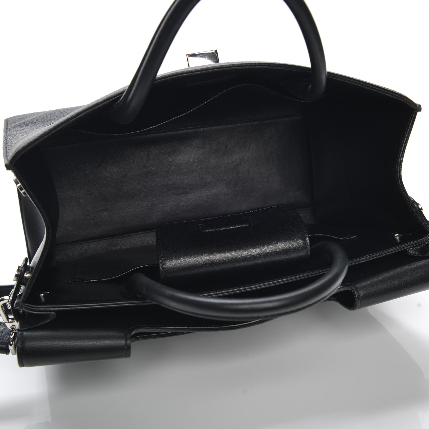Christian Dior Grained Calfskin Medium Diorever Flap Black 5 of 9