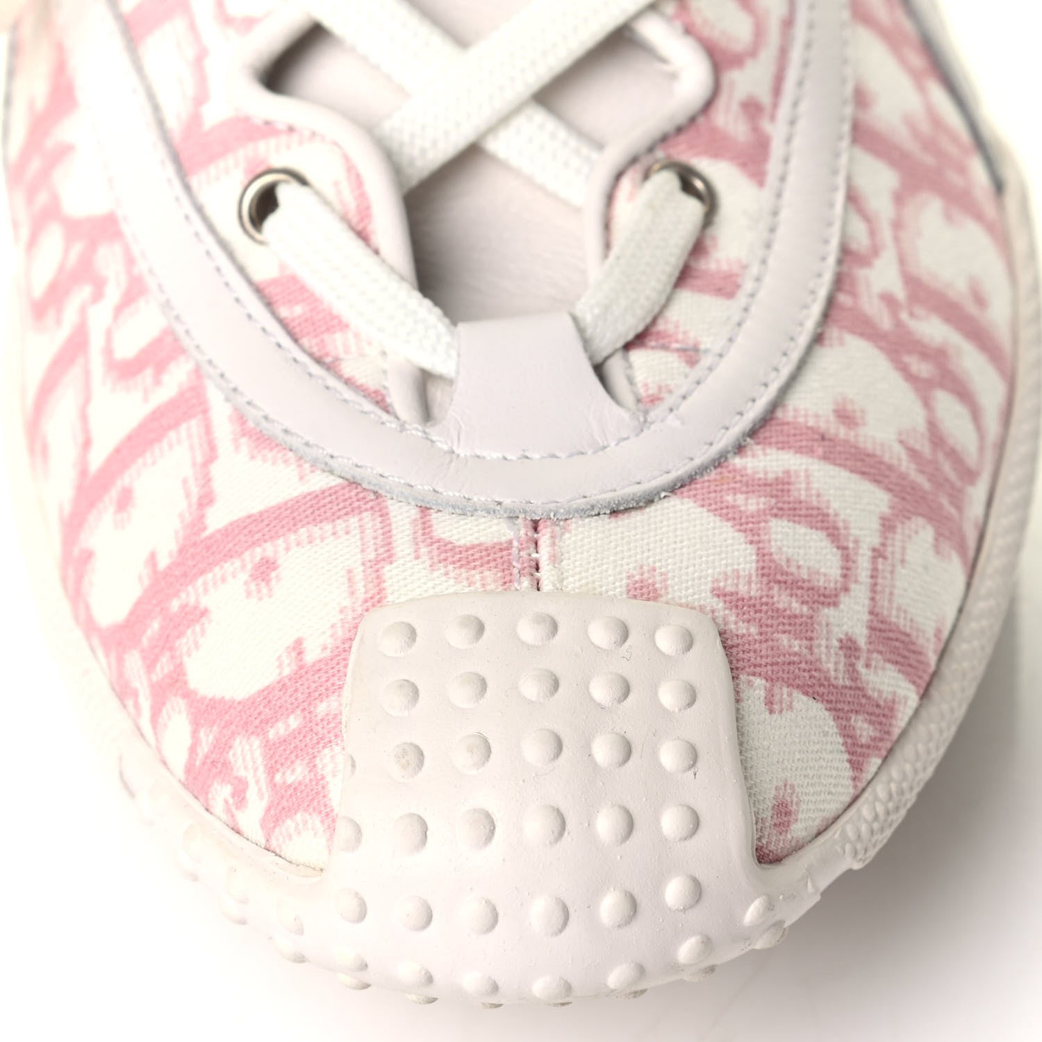 Christian Dior Canvas Monogram D Sport Lace Up Booties 41 Rose Clair 5 of 5