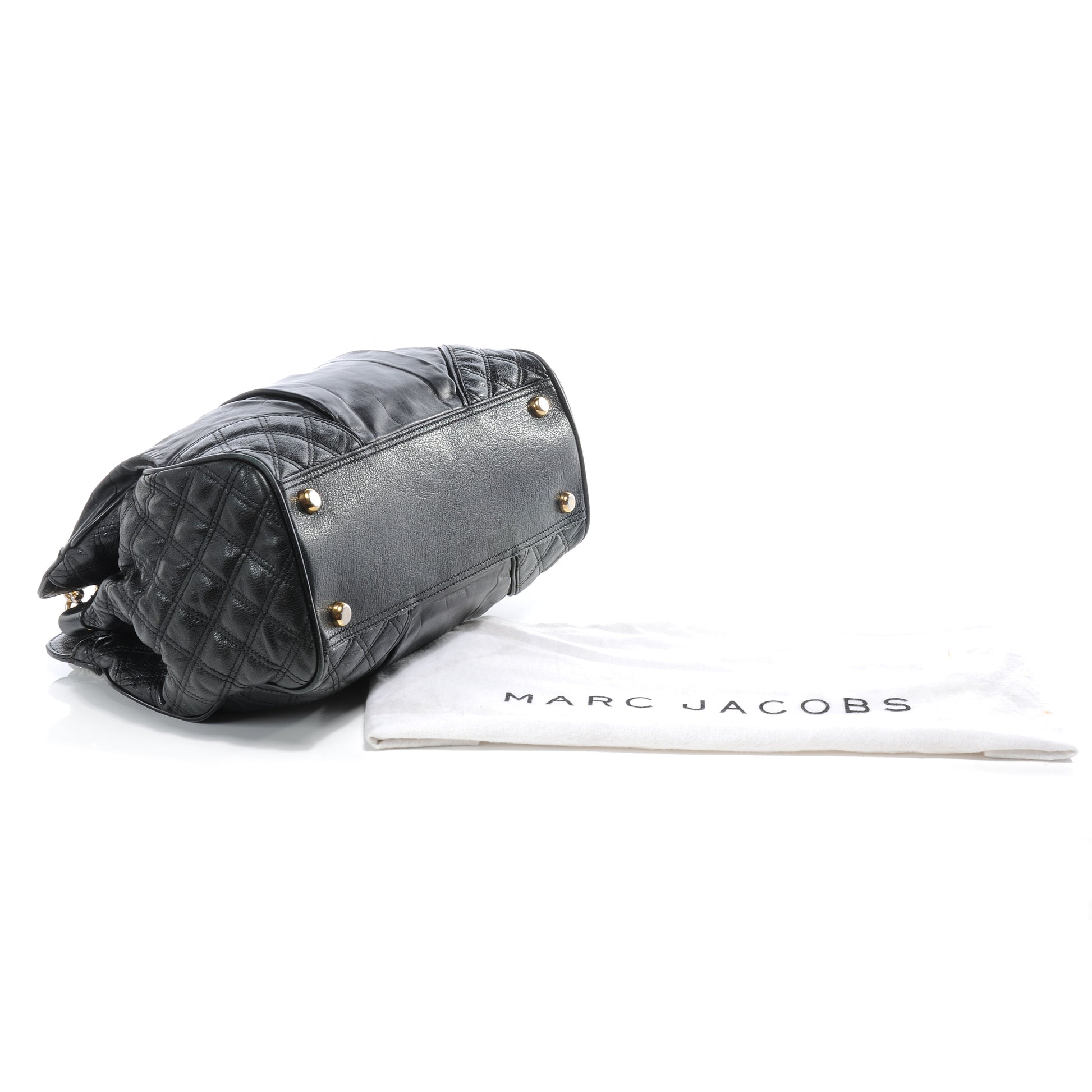 Marc Jacobs Leather Mix Quilted East West Virna Black 4 of 7