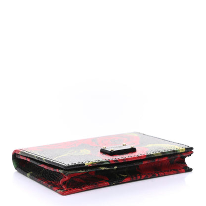 Dolce & Gabbana Dauphine Rose Print Flap Card Holder Multicolor 4 of 6