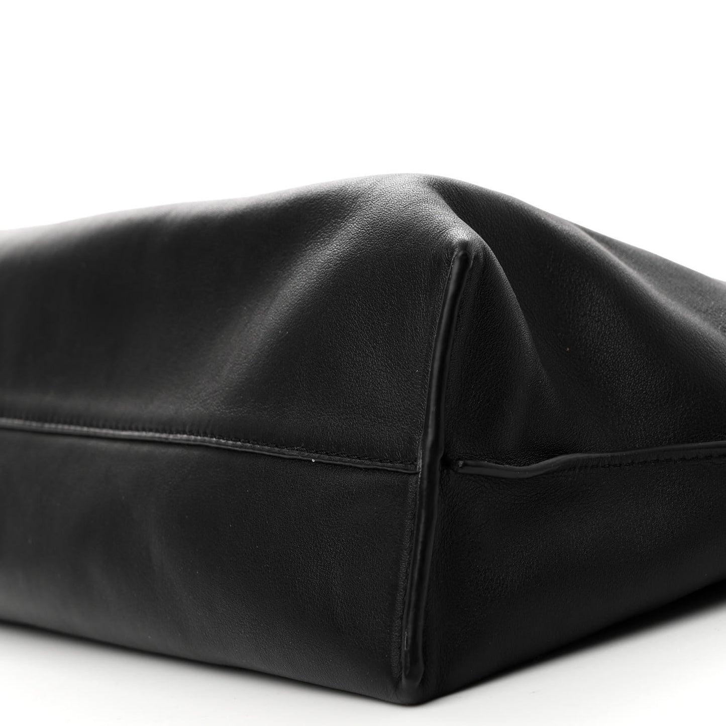 Nappa Flamenco Knot Clutch Black