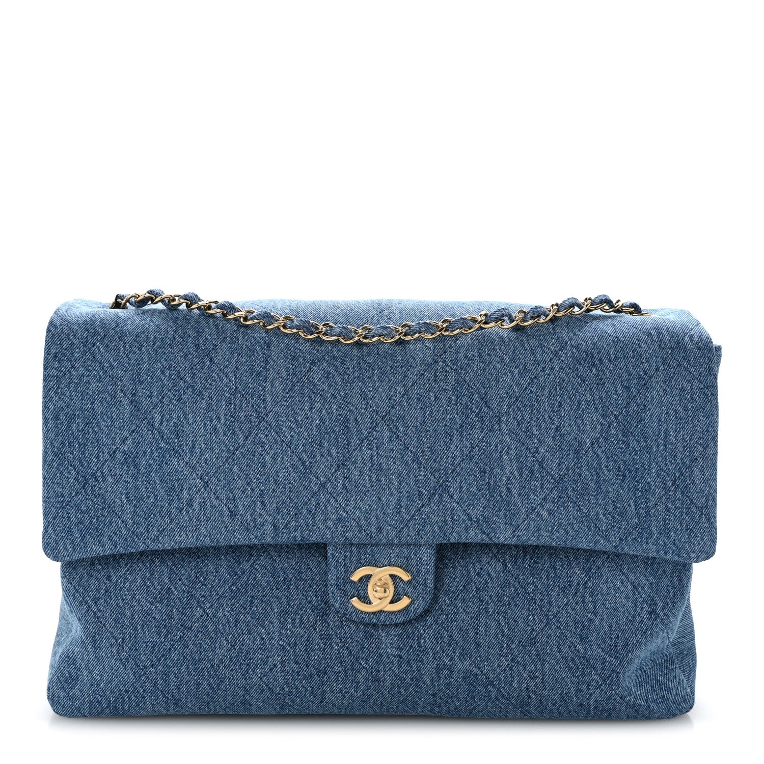 Chanel Denim Souplissimo Maxi Flap Blue 1 of 11