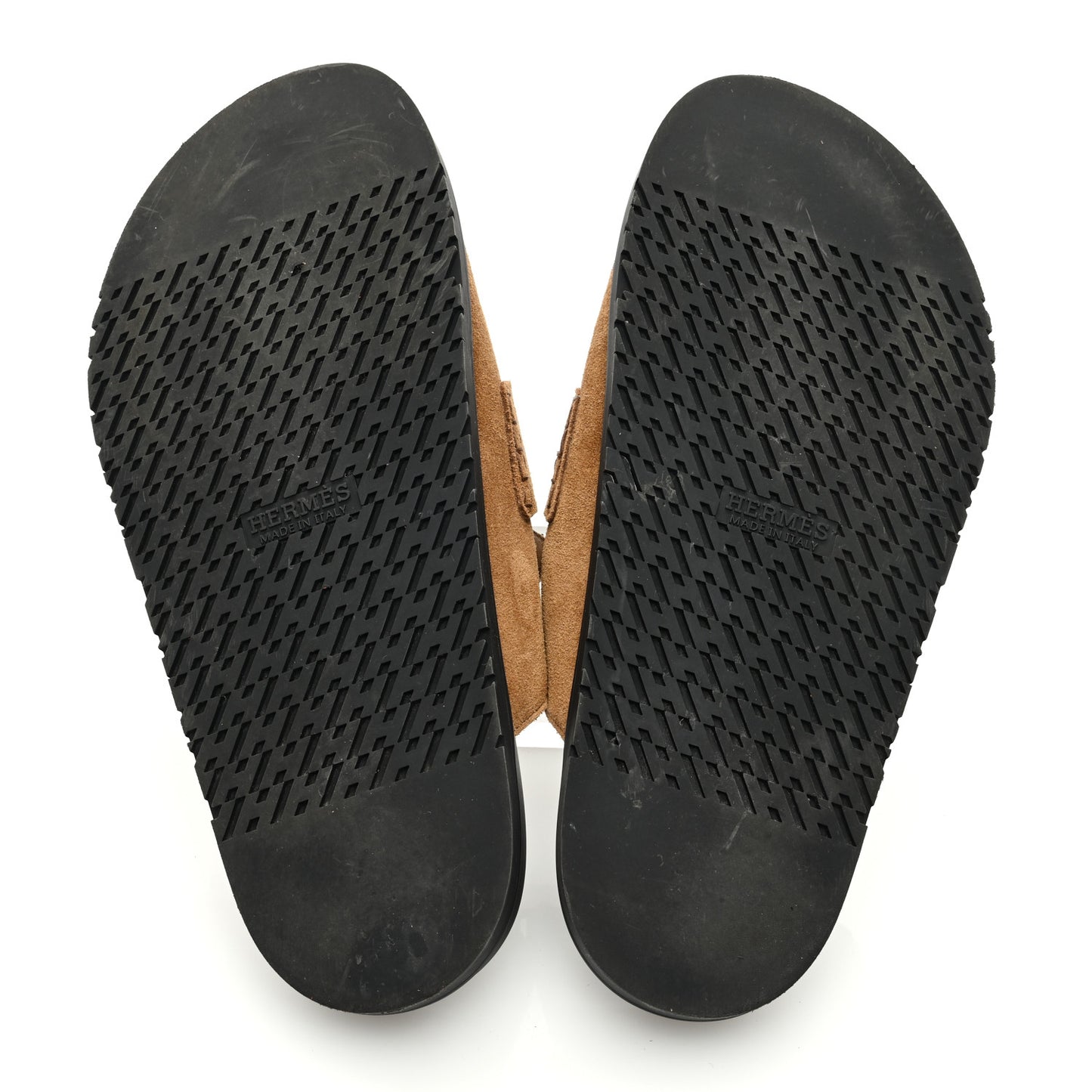 Suede Calfskin Mens Go Mules 43 Brun Fume