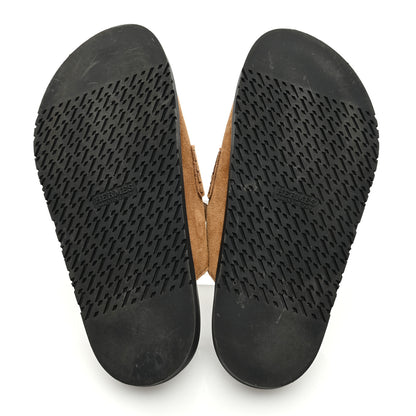 Hermes Suede Calfskin Mens Go Mules 43 Brun Fume 5 of 8