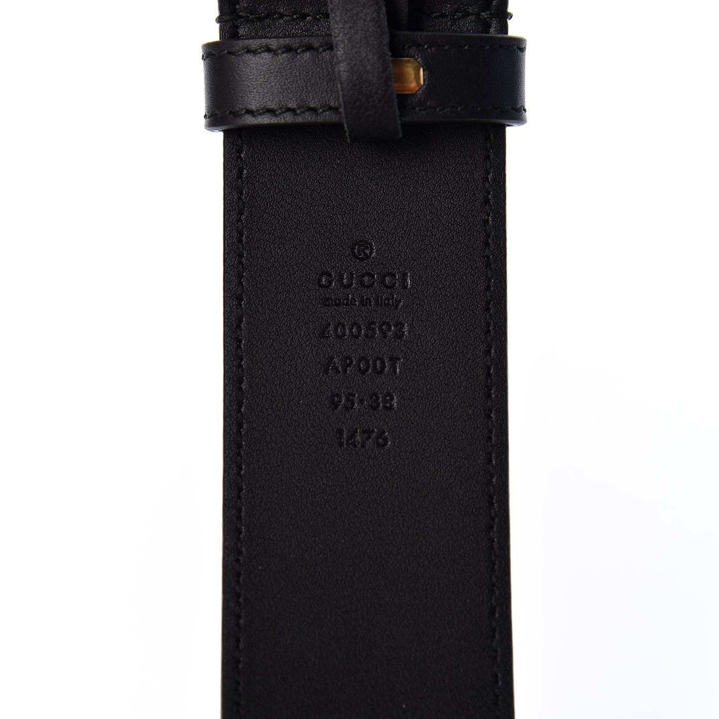 Calfskin Double G 40mm Belt 95 38 Black