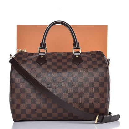 Louis Vuitton Damier Ebene Speedy Bandouliere 30 8 of 8