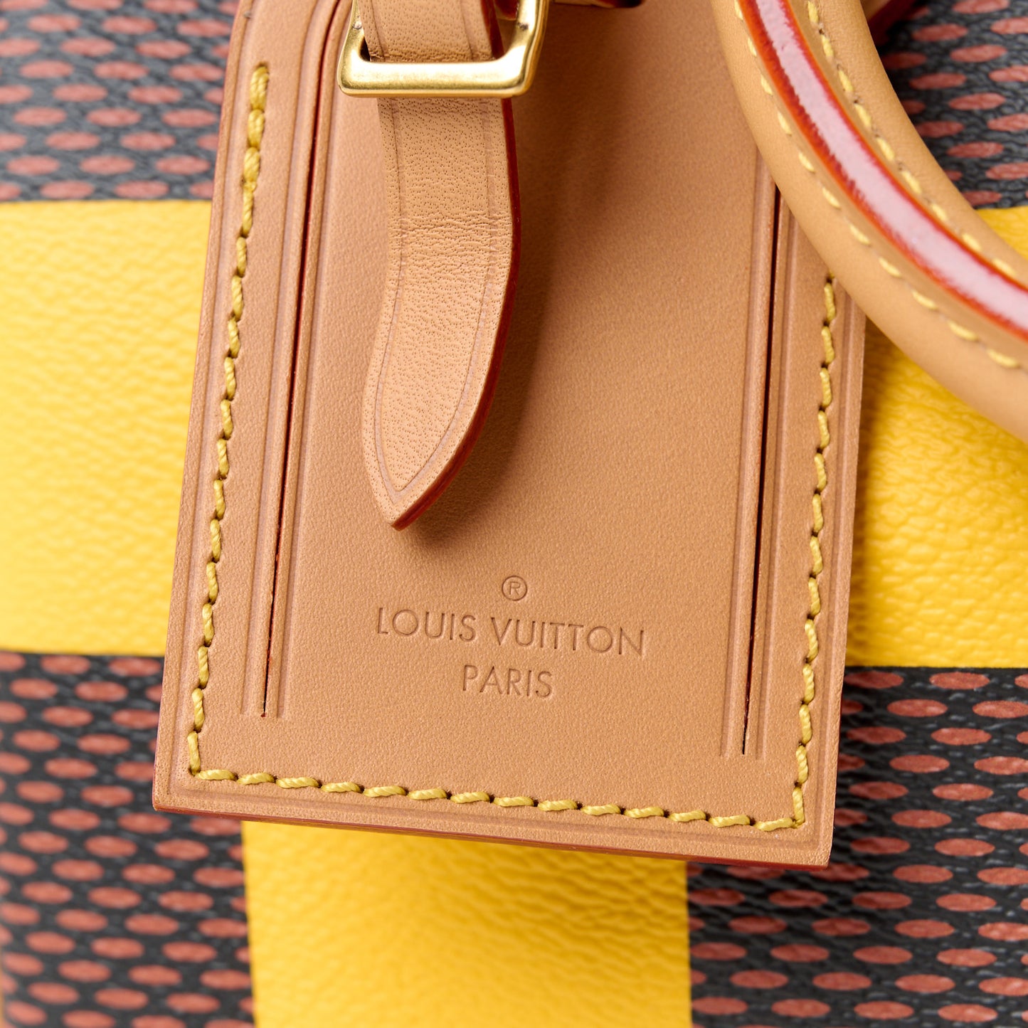 Damier Pop Speedy Bandouliere 25 Jaune Mat