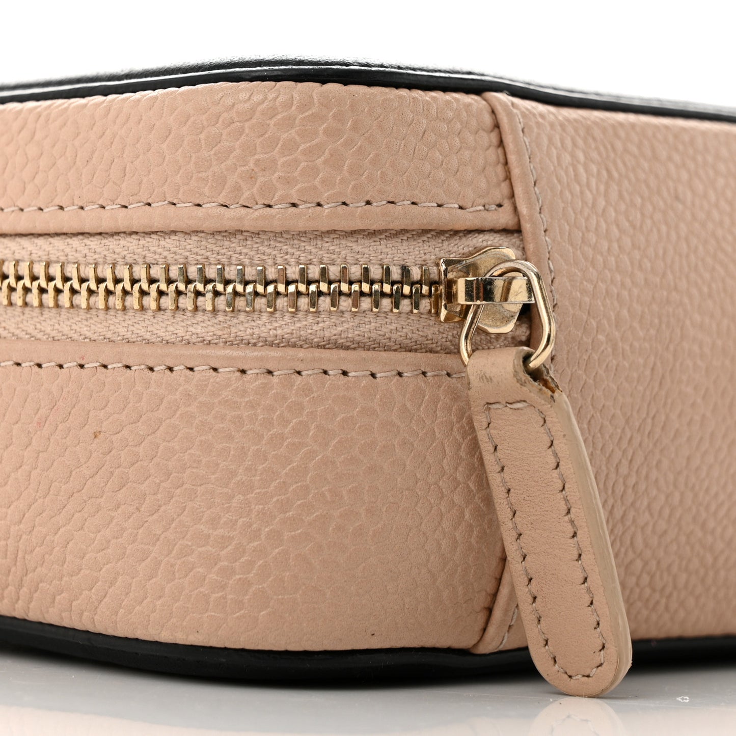 Caviar Quilted CC Filigree Vanity Clutch With Chain Beige Black