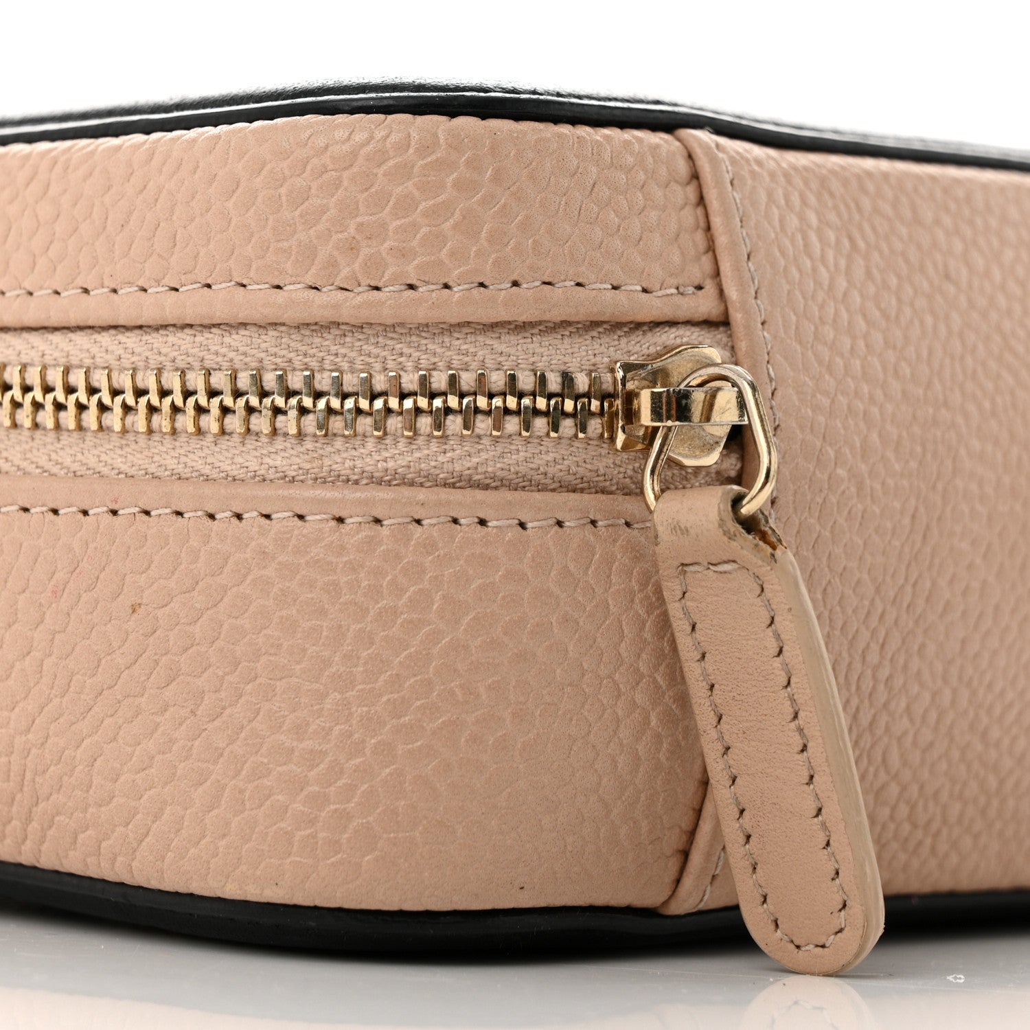 Chanel Caviar Quilted CC Filigree Vanity Clutch With Chain Beige Black 9 of 10