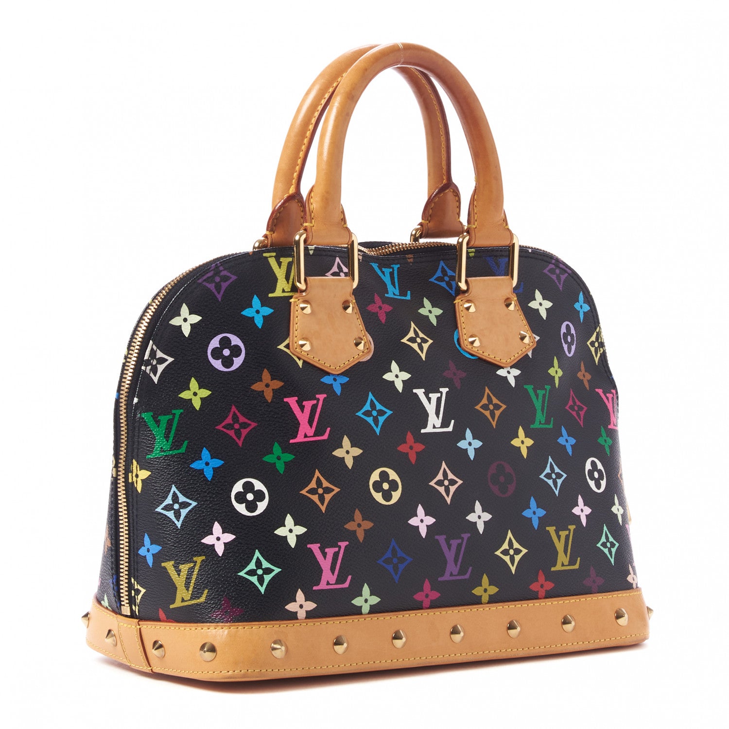 Louis Vuitton Monogram Multicolor Alma Black 3 of 9