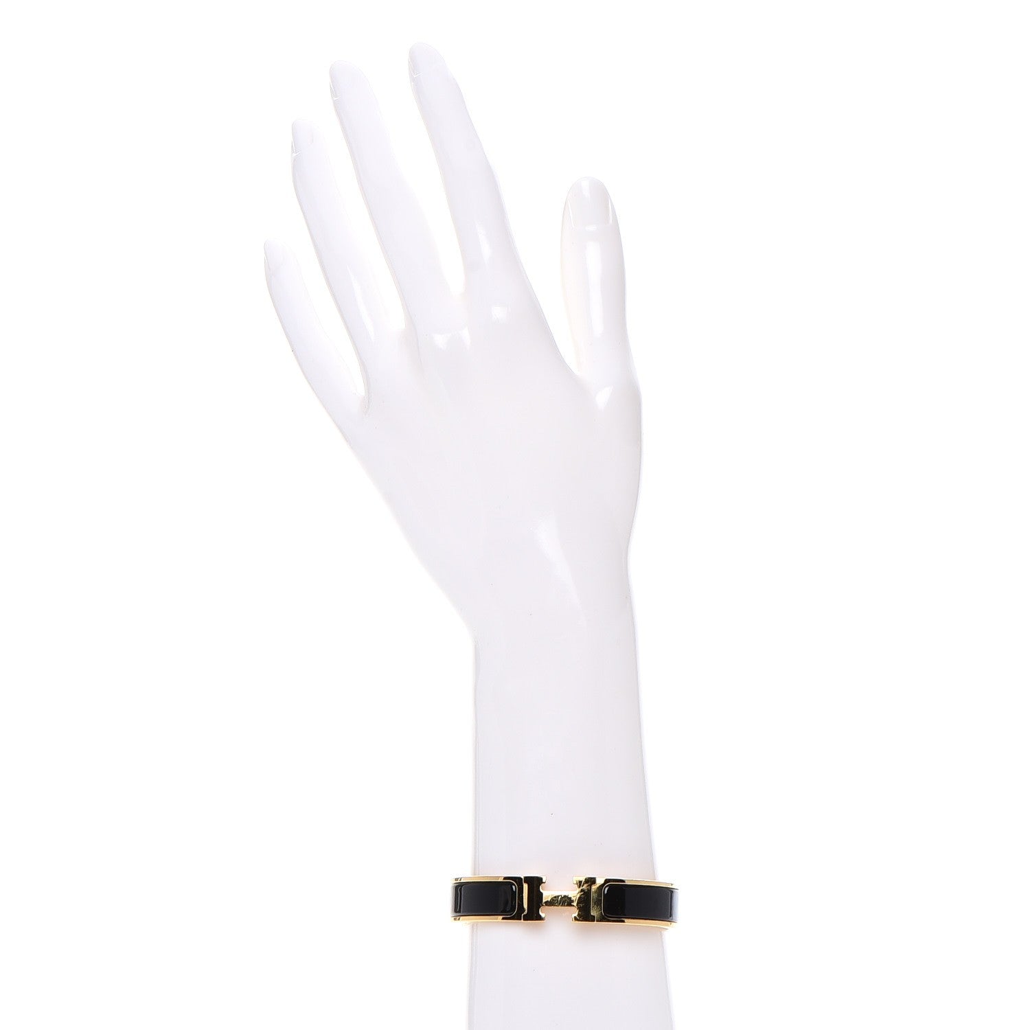 Hermes Enamel Narrow Clic Clac H Bracelet PM Black 2 of 5