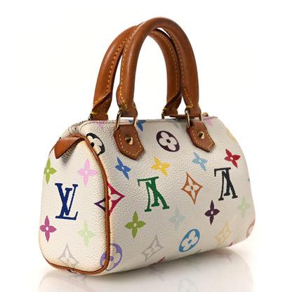 Louis Vuitton Monogram Multicolor Mini Sac HL Speedy White 3 of 11