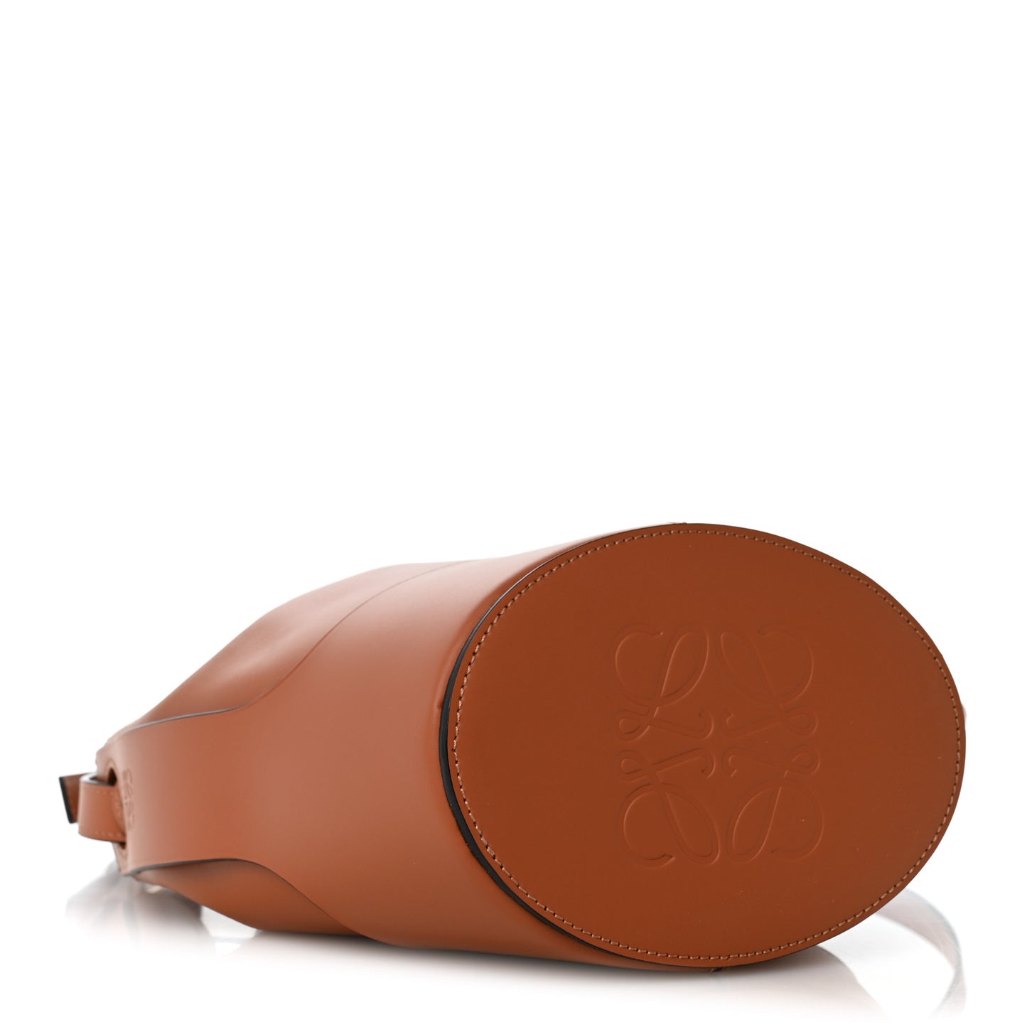 Calfskin Mini Balloon Bucket Bag Tan