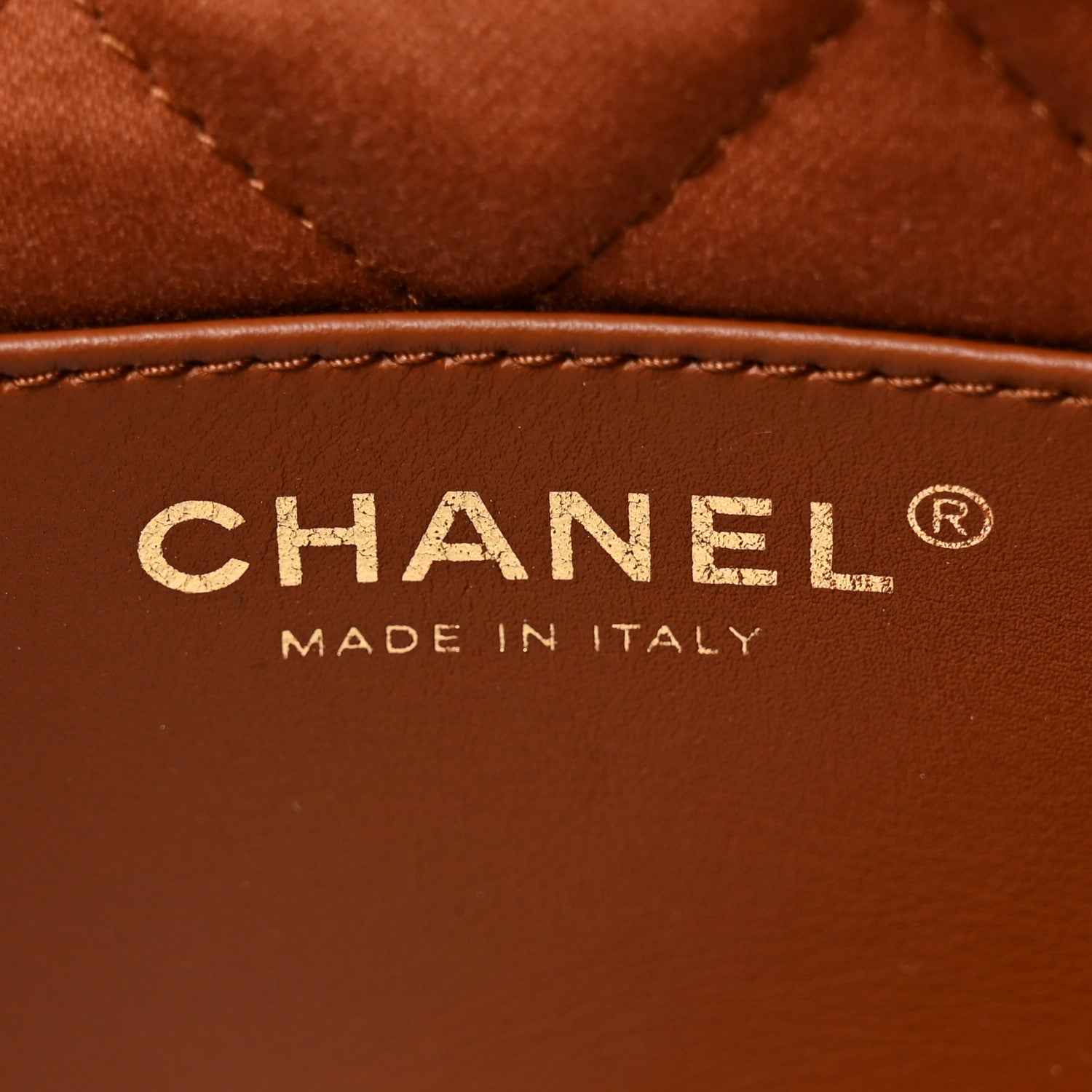 Chanel Shiny Calfskin Quilted Mini Chanel 22 Light Brown 6 of 11