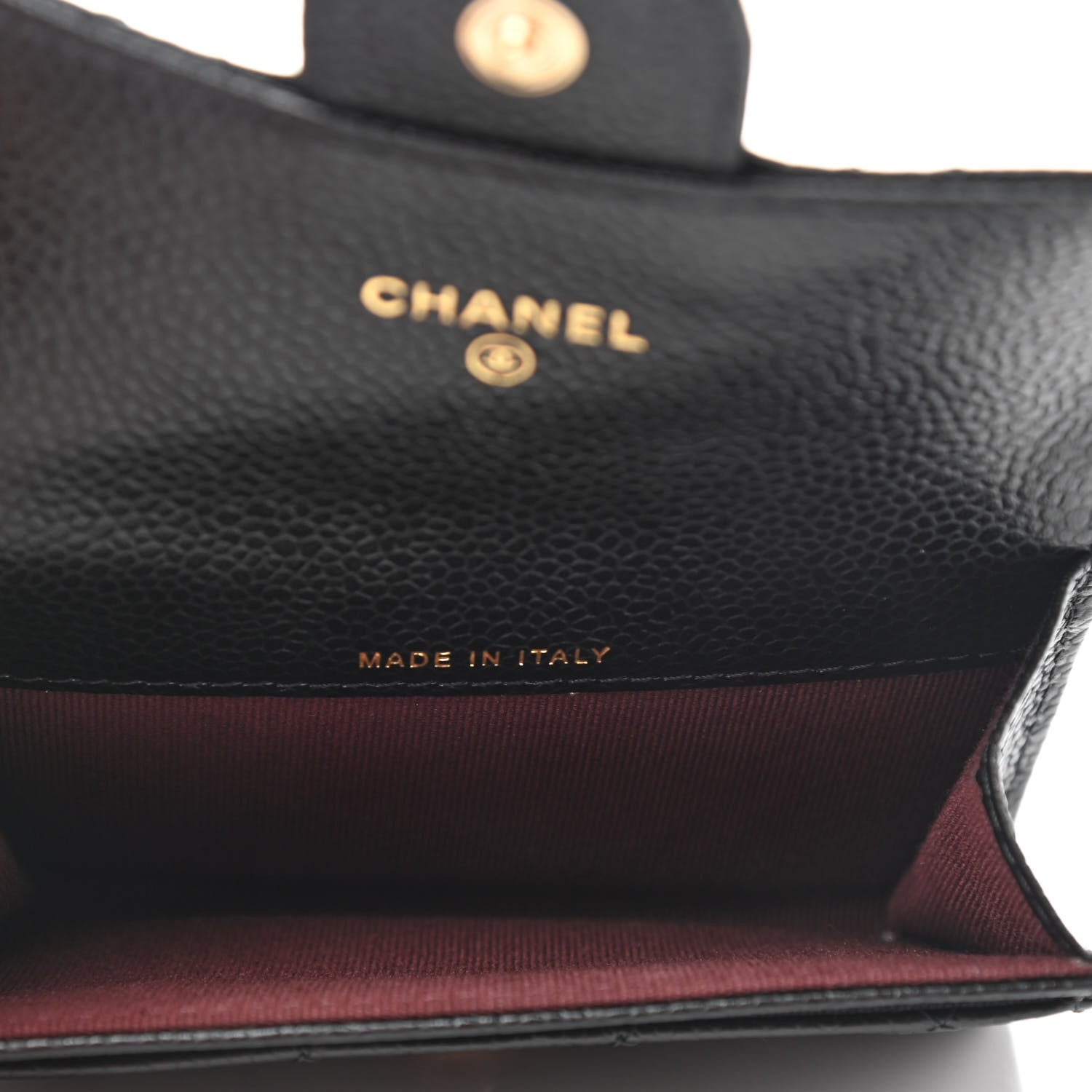 Chanel Caviar Quilted Flap Card Holder Wallet Black 5 of 9