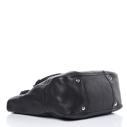 Prada Vitello Daino Braided Hobo Nero Black 4 of 12