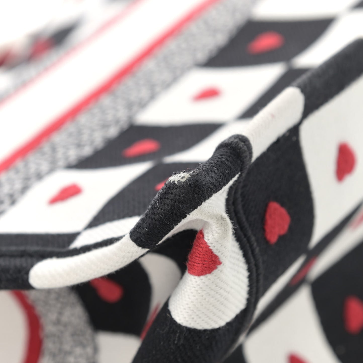 Canvas Embroidered Medium Book Tote Multicolor