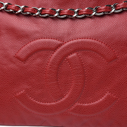 Chanel Caviar Timeless CC Accordion Flap Red 11 of 12