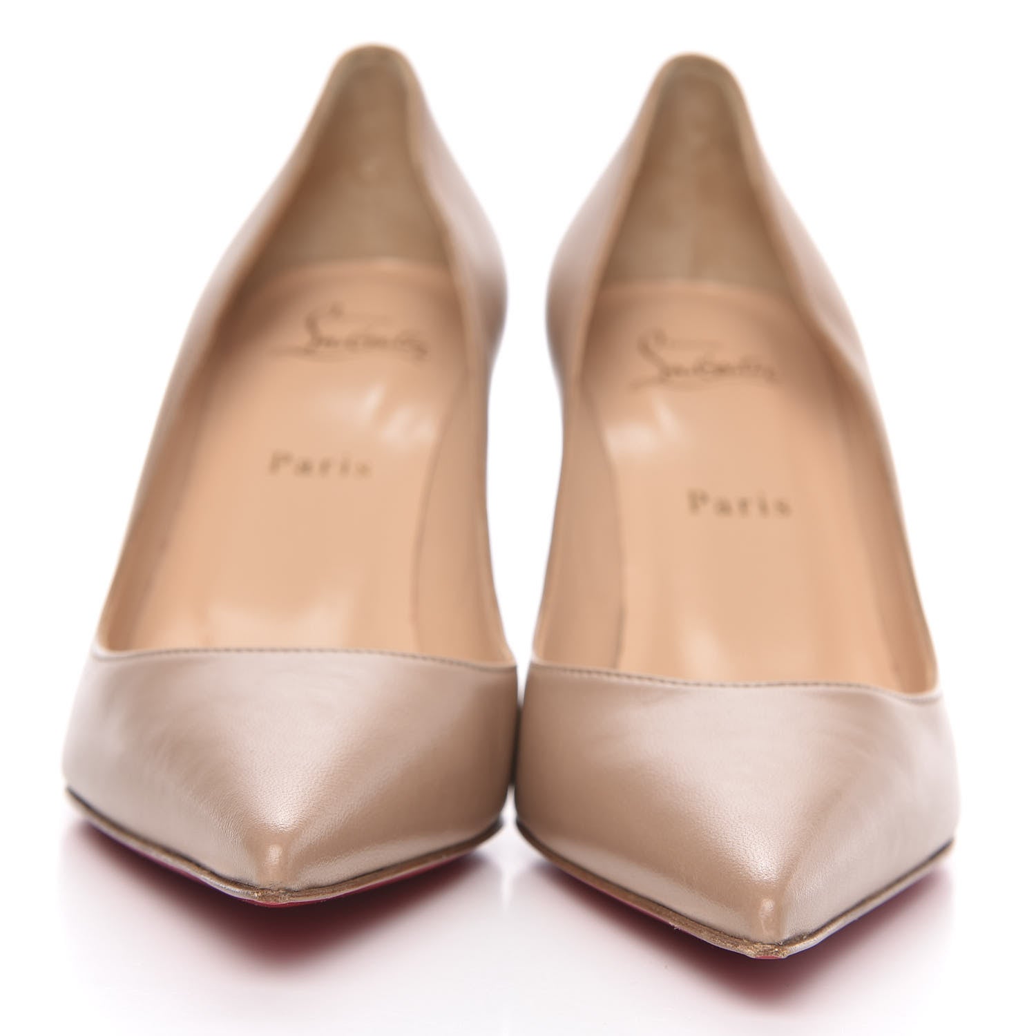 Christian Louboutin Nappa Clare 80 Pumps 38 Nude 2 of 8