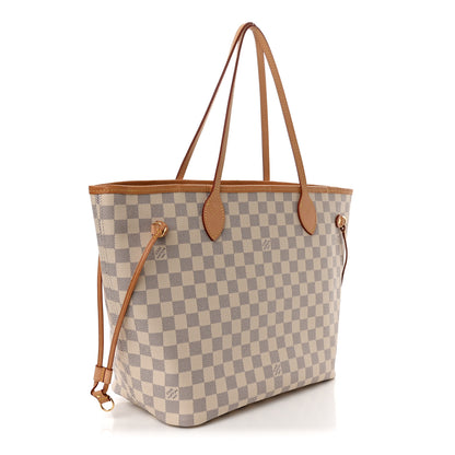 Louis Vuitton Damier Azur Neo Neverfull MM Rose Ballerine 4 of 10