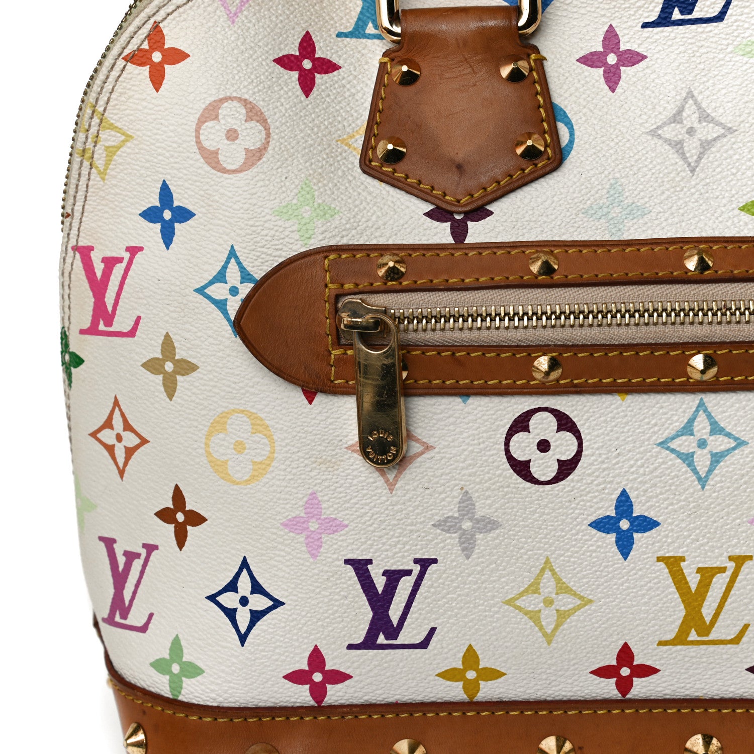 Louis Vuitton Monogram Multicolor Alma White 13 of 18