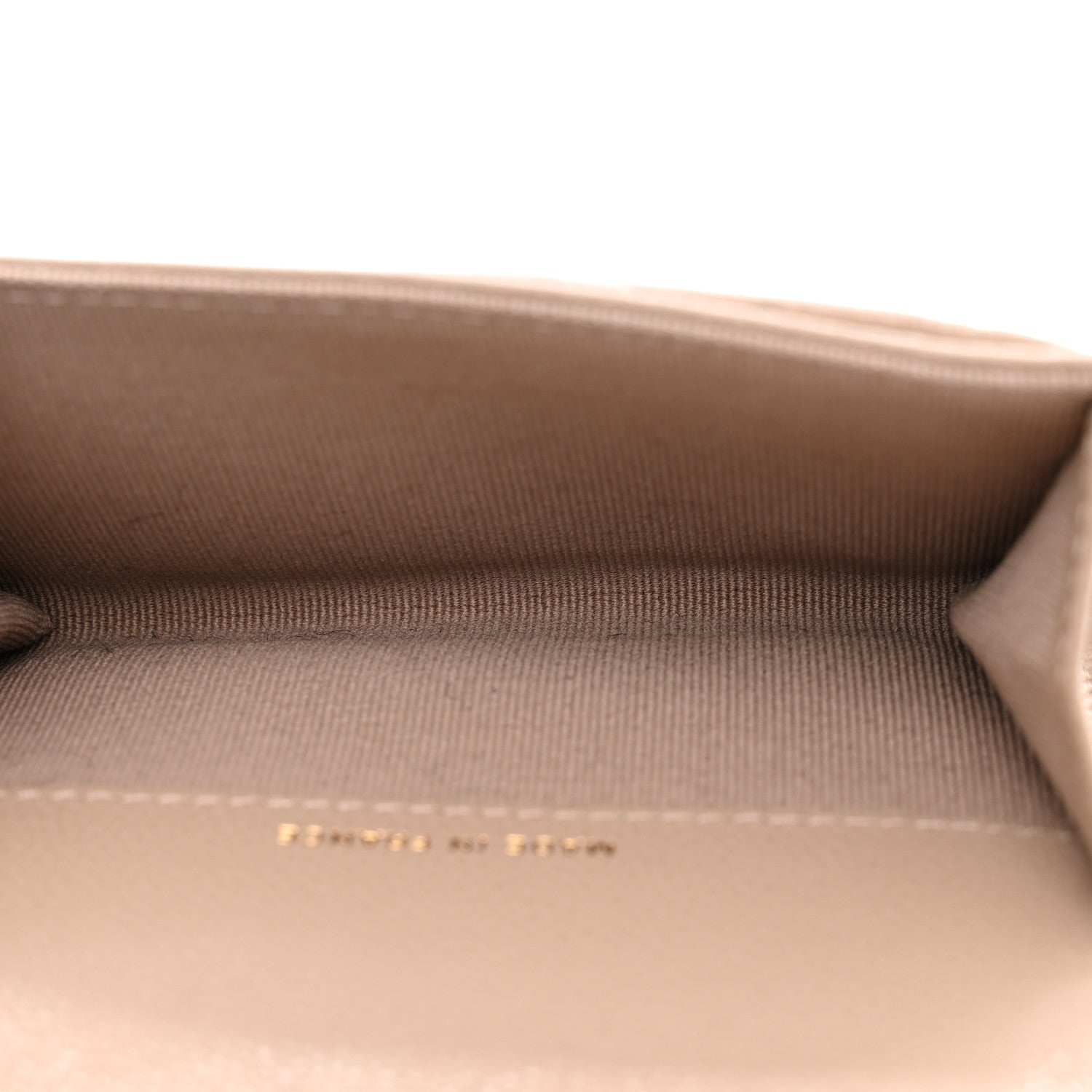 Chanel Caviar Quilted Flap Card Holder Wallet Dark Beige 5 of 8