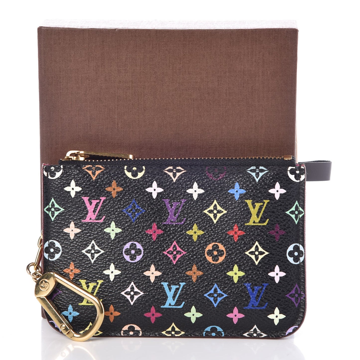 Monogram Multicolor Key Pouch Black Grenade