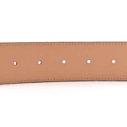 Gucci Azalea Calfskin Enamel Monochrome Double G 40mm Belt 90 36 Camelia 4 of 6