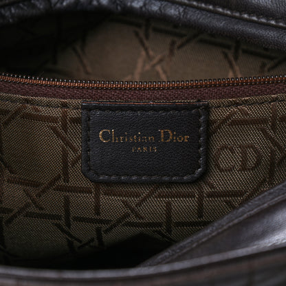 Christian Dior Lambskin Cannage Medium Lady Dior Dark Brown 6 of 12