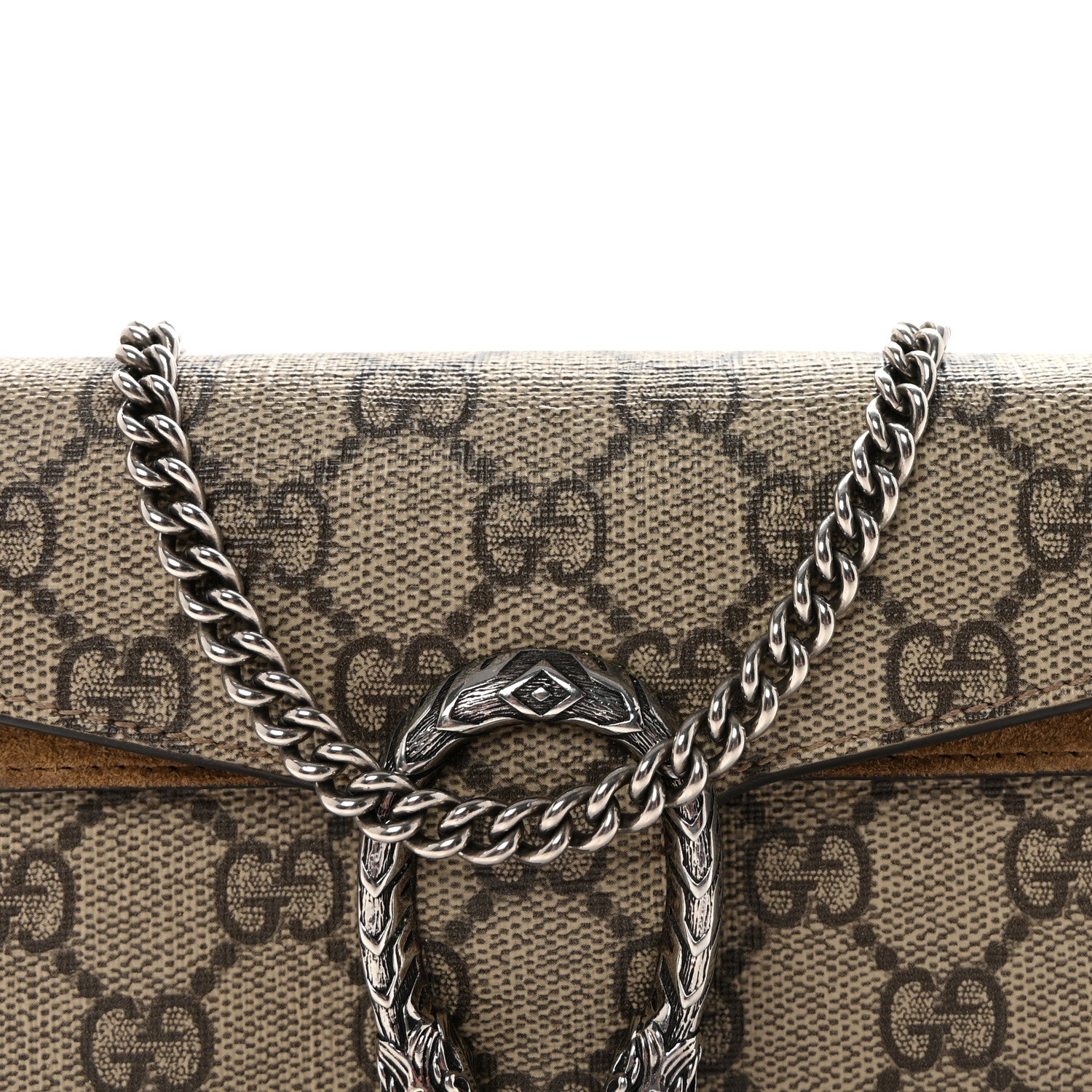 Gucci GG Supreme Monogram Super Mini Dionysus Shoulder Bag Taupe 7 of 10